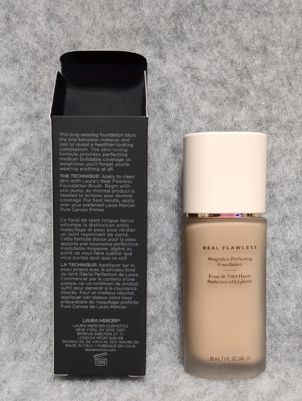 Laura Mercier Real Flawless Weightless Perfecting Foundation NIB 3C2 TOFFEE 1OZ - Picture 3 of 8